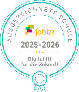 Siegel: Ausgezeichnete Schule, fobizz 2025–2026, Digital fit für die Zukunft